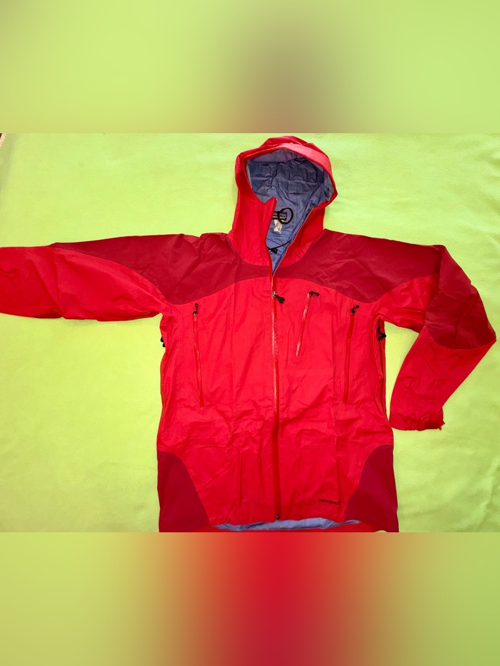 Vtg Patagonia Super Pluma II Hardshell Jacket F0 Red Blue Mens M - 83940